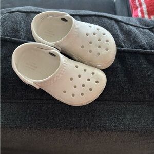 CROCS Kids White Slippers
